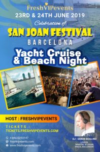 Sant Joan Festival Boat Party 23-06-19